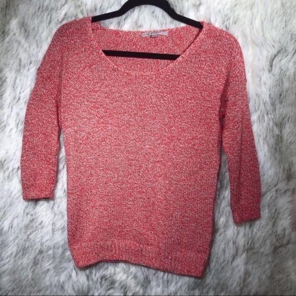 Gap orange & white knit pullover sweater xs - Picture 2 of 8